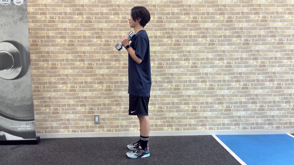 ハンマーカールの上げ下げ動作